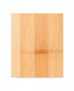 Logo trade promotional gifts picture of: Bamboo pen holder and LCD clock