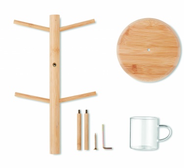 Logotrade business gift image of: Bamboo cup set holder