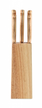 Logo trade corporate gifts picture of: 5 piece knife set in base