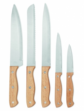 Logo trade corporate gift photo of: 5 piece knife set in base
