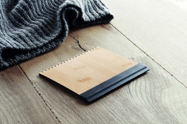 Logo trade business gifts image of: Bamboo ice scraper