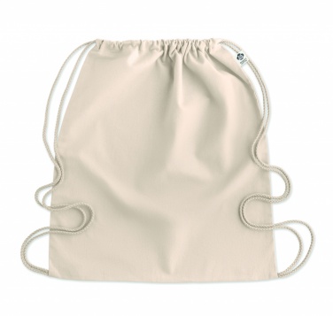 Logo trade promotional items image of: Organic cotton drawstring bag