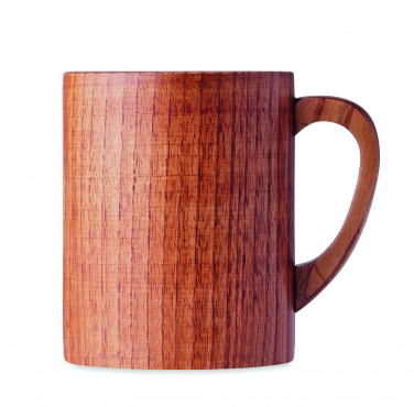 Logo trade corporate gifts picture of: Oak wooden mug 280 ml