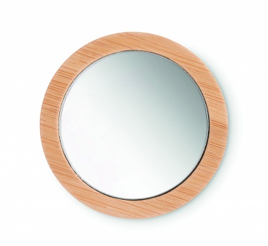 Logotrade promotional item picture of: Bamboo make-up mirror