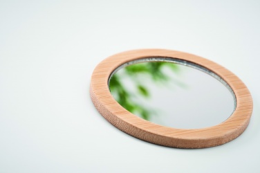 Logotrade promotional items photo of: Bamboo make-up mirror