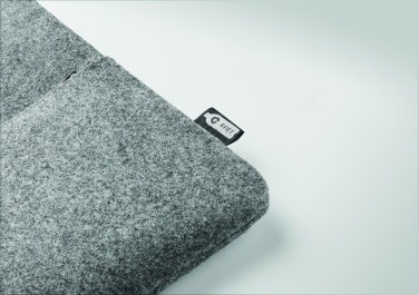 Logotrade promotional merchandise photo of: RPET felt zipped laptop bag