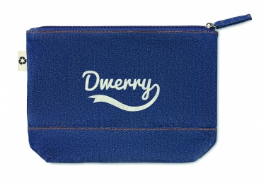 Logotrade promotional gift picture of: Recycled denim cosmetic pouch