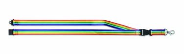 Logotrade corporate gift picture of: Rainbow RPET lanyard