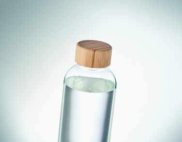 Logotrade promotional giveaway picture of: Glass bottle 650ml bamboo lid