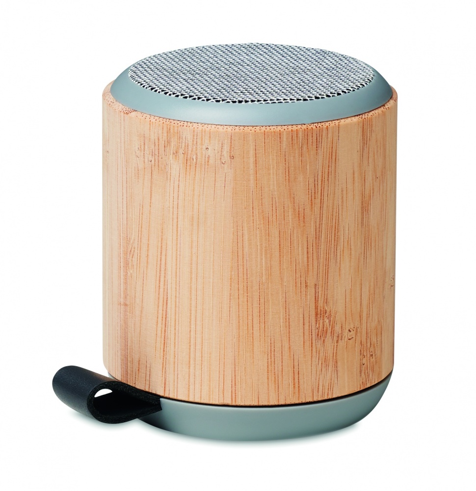 Logo trade advertising products picture of: 5.3 wireless bamboo speaker