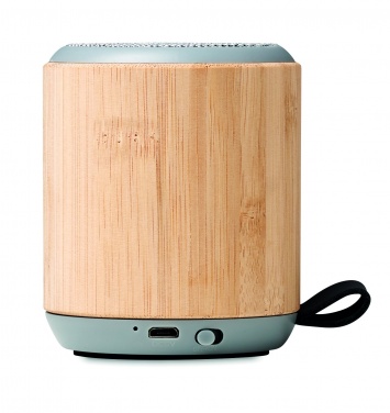 Logo trade promotional merchandise photo of: 5.3 wireless bamboo speaker