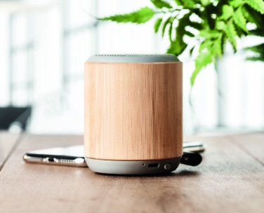 Logotrade promotional item image of: 5.3 wireless bamboo speaker