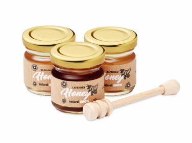 Logo trade advertising product photo of: Set of 3 wildflower honey