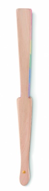 Logo trade advertising products picture of: Rainbow wooden hand fan