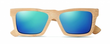 Logotrade promotional item picture of: Sunglasses and case in bamboo KEILA
