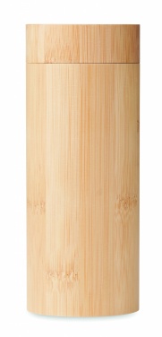 Logo trade promotional product photo of: Sunglasses and case in bamboo KEILA