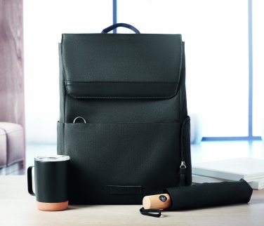 Logo trade promotional gifts image of: 600D RPET laptop backpack