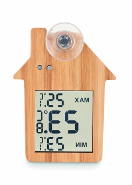Logo trade promotional products picture of: Bamboo weather station HISA