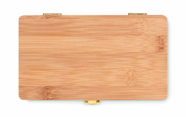 Logo trade promotional gifts image of: 21 pcs tool set in bamboo case