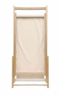 Logo trade corporate gift photo of: Beach chair in wood