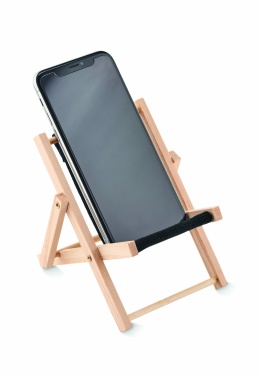 Logo trade promotional gift photo of: Deckchair-shaped phone stand