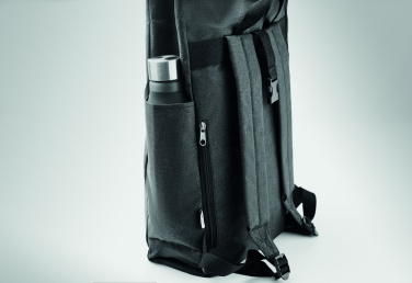 Logo trade promotional giveaways image of: 600D RPET 2 tone backpack