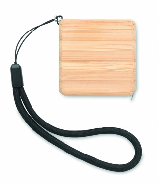 Logotrade promotional item picture of: Measuring tape in bamboo 1m