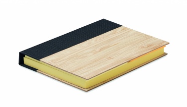 Logo trade promotional gift photo of: Bamboo sticky note memo pad