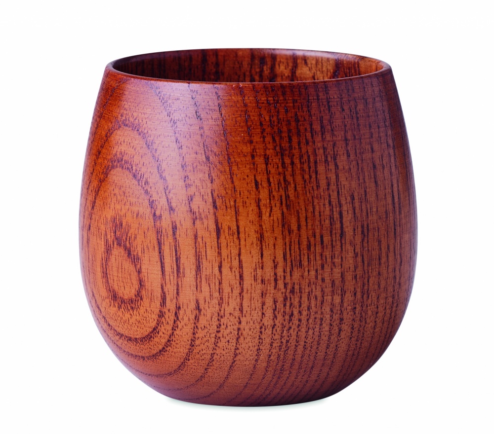 Logo trade promotional giveaways image of: Oak wooden mug 250 ml