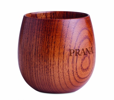 Logo trade promotional giveaways picture of: Oak wooden mug 250 ml