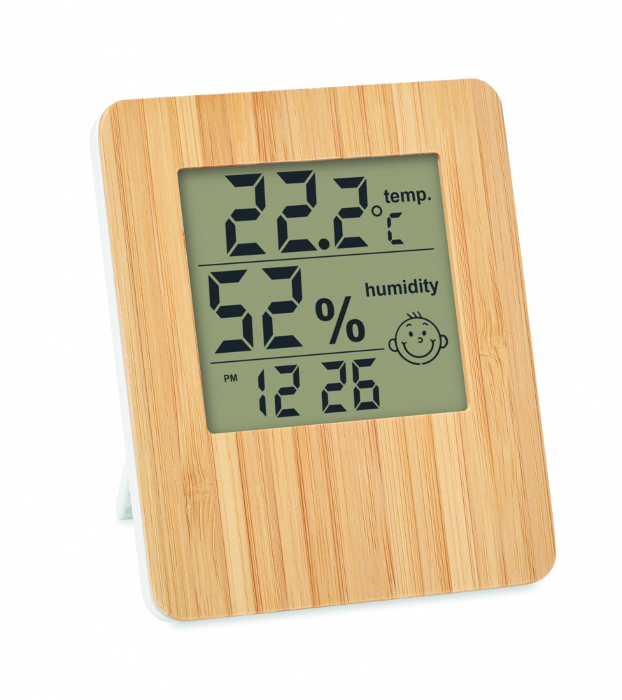 Logo trade corporate gifts picture of: Bamboo weather station
