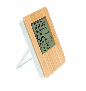 Logotrade promotional item picture of: Bamboo weather station