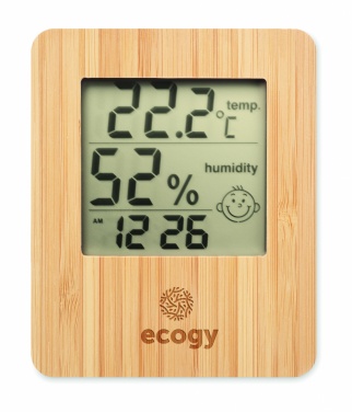 Logotrade promotional giveaway picture of: Bamboo weather station