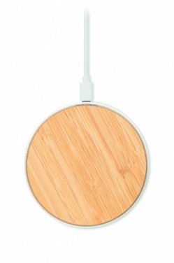 Logotrade advertising products photo of: Bamboo wireless charger 10W