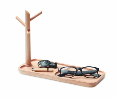 Logo trade corporate gifts image of: Wooden organizer tray