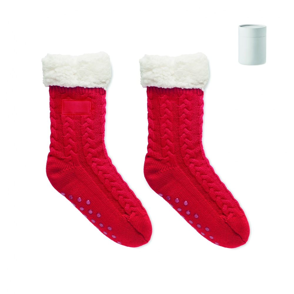 Logo trade business gift photo of: Pair of slipper sock M
