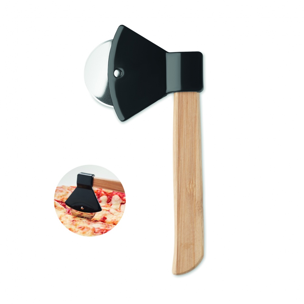 Logotrade promotional giveaway picture of: Pizza cutter bamboo handle
