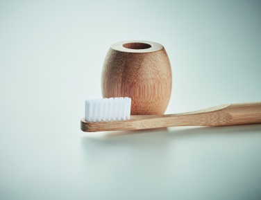 Logotrade promotional giveaway picture of: Bamboo tooth brush with stand