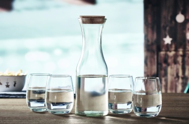 Logo trade promotional product photo of: Recycled glass carafe 1L