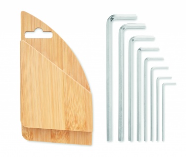 Logotrade corporate gifts photo of: Hex key set in bamboo