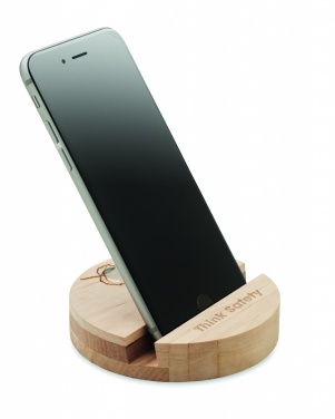 Logotrade promotional product picture of: Birch Wood phone stand
