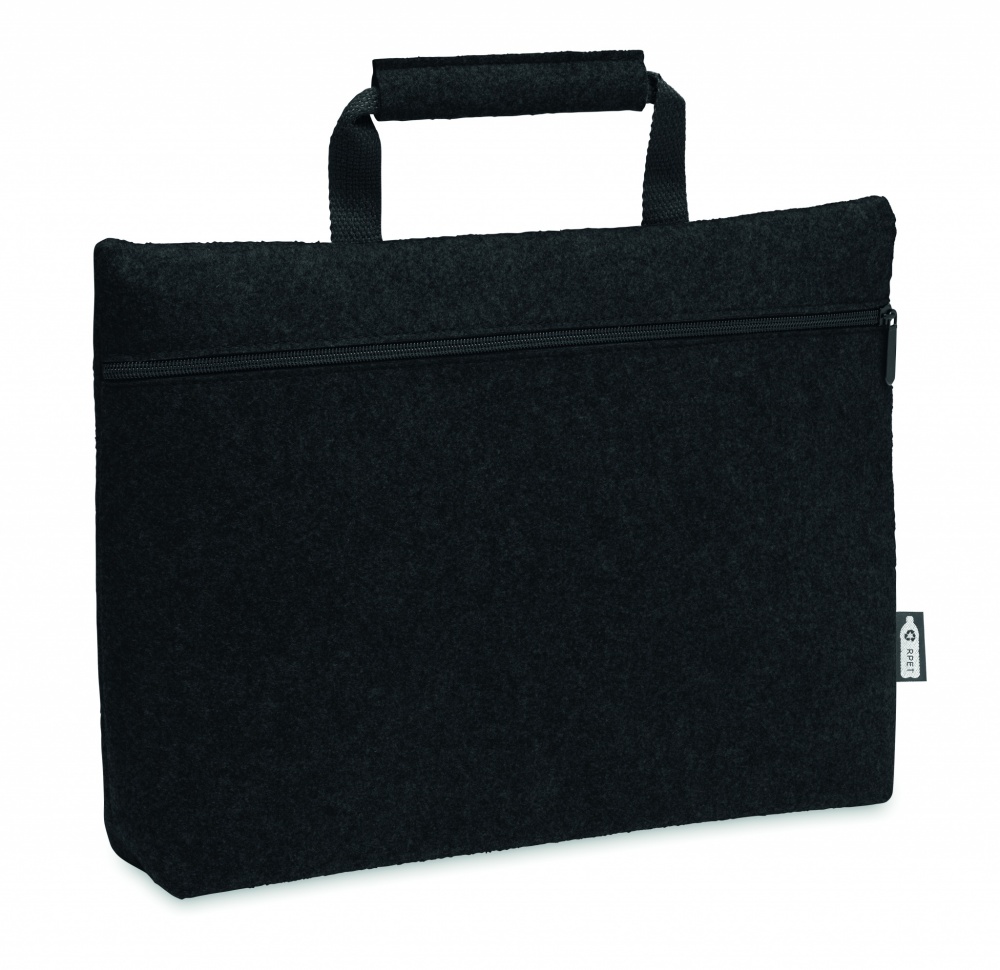 Logotrade business gifts photo of: RPET felt zippered laptop bag