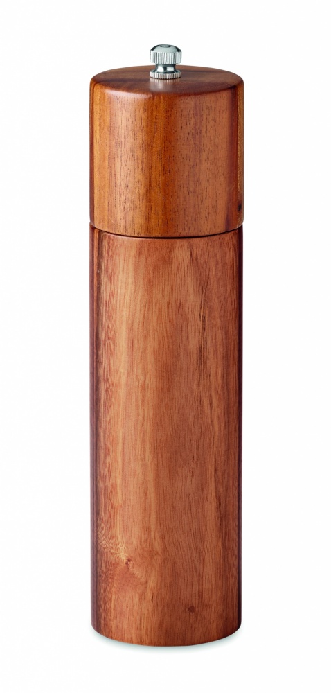 Logo trade promotional merchandise image of: Pepper grinder in acacia wood