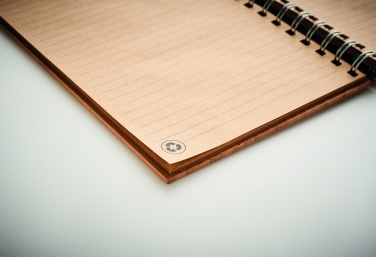 Logotrade promotional gift image of: A5 ring bound Bamboo notebook