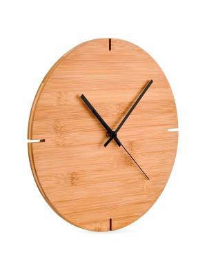 Logotrade promotional items photo of: Round shape bamboo wall clock