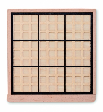Logo trade promotional giveaway photo of: Wooden sudoku board game