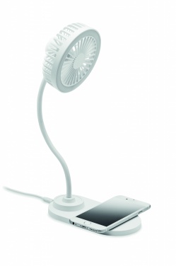 Logotrade promotional merchandise image of: Desktop charger fan with light
