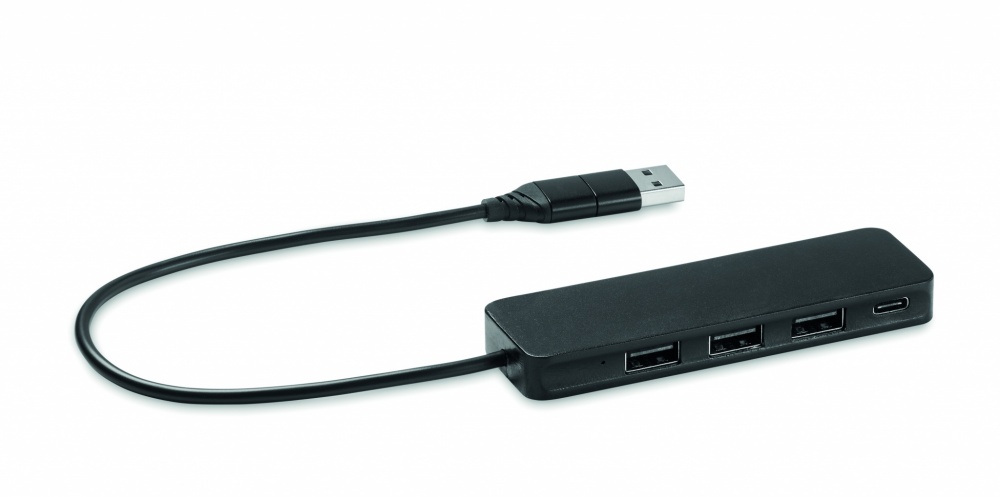 Logotrade promotional item picture of: USB-C 4 port USB hub
