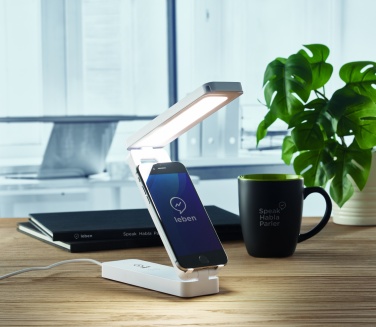 Logotrade promotional item picture of: Lamp and wireless charger 10W