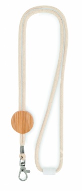 Logotrade advertising product image of: Cotton Lanyard with metal hook